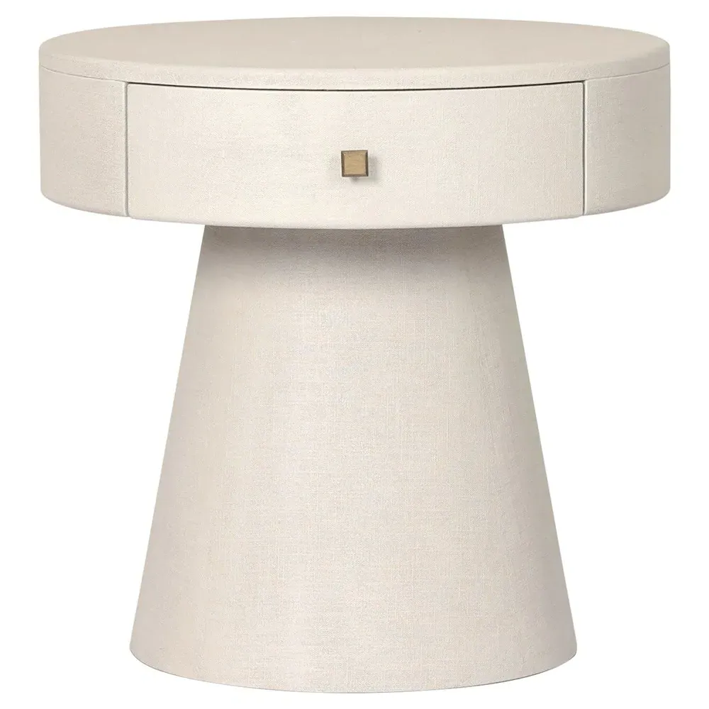 Meredith Nightstand - Cream, Linen image
