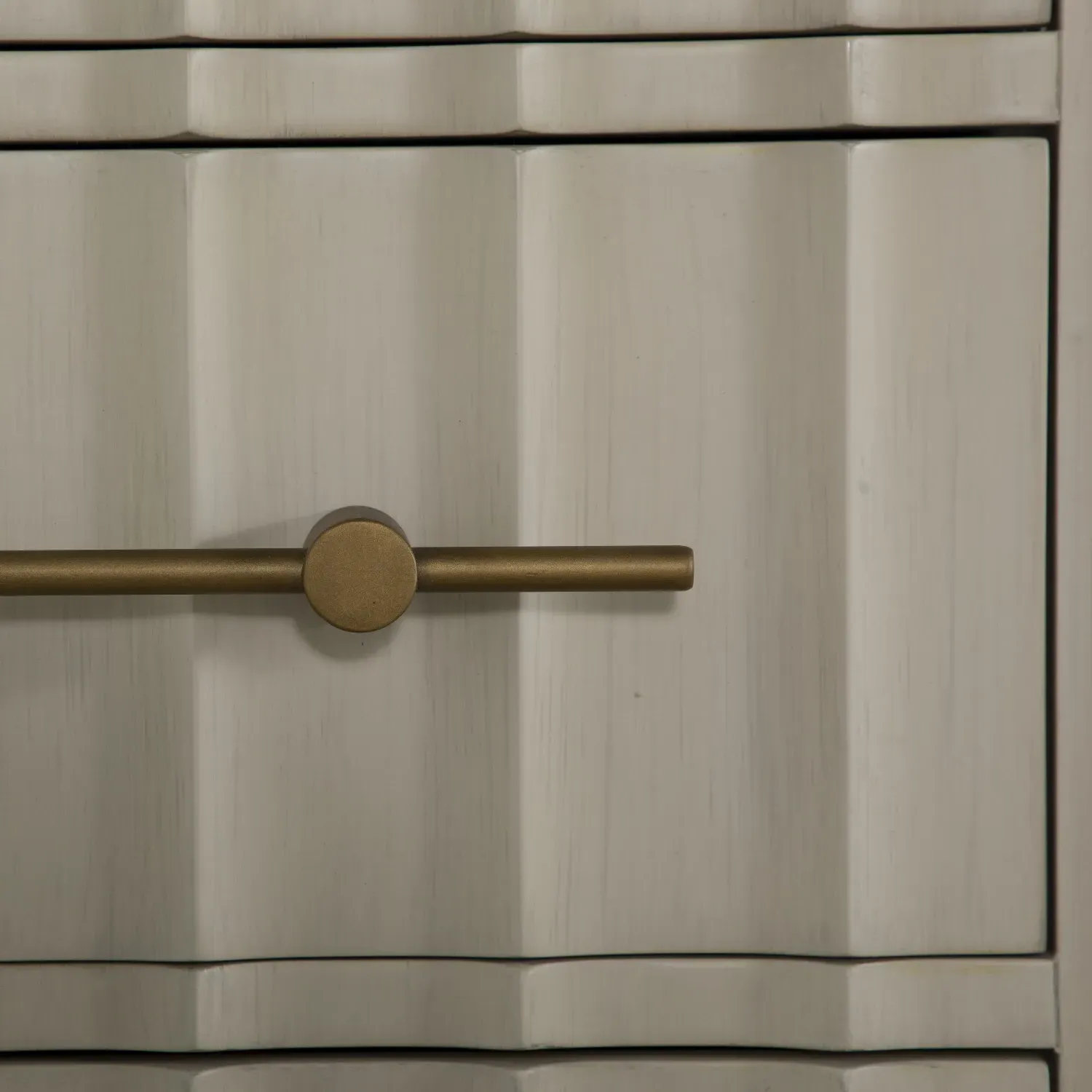 Merigold Chest - Sesame White, Metal