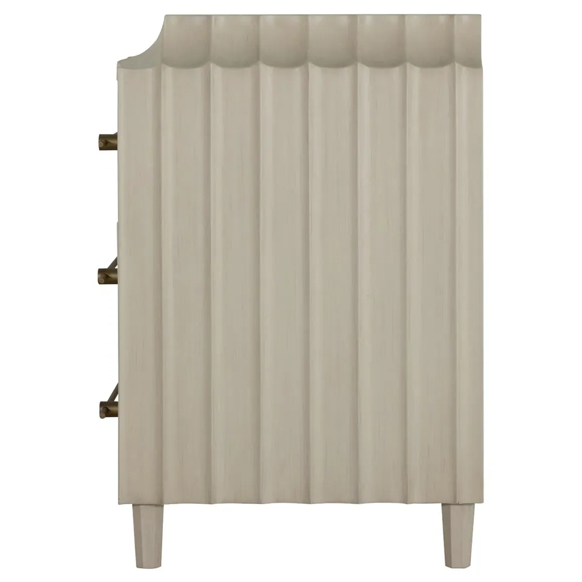 Merigold Chest - Sesame White, Metal