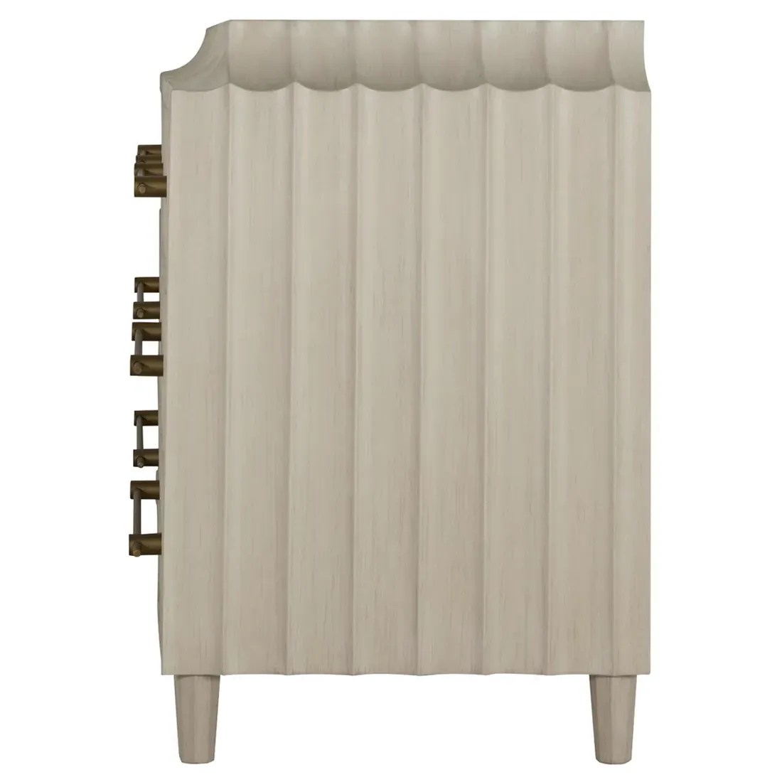 Merigold Double Dresser - Sesame White, Metal