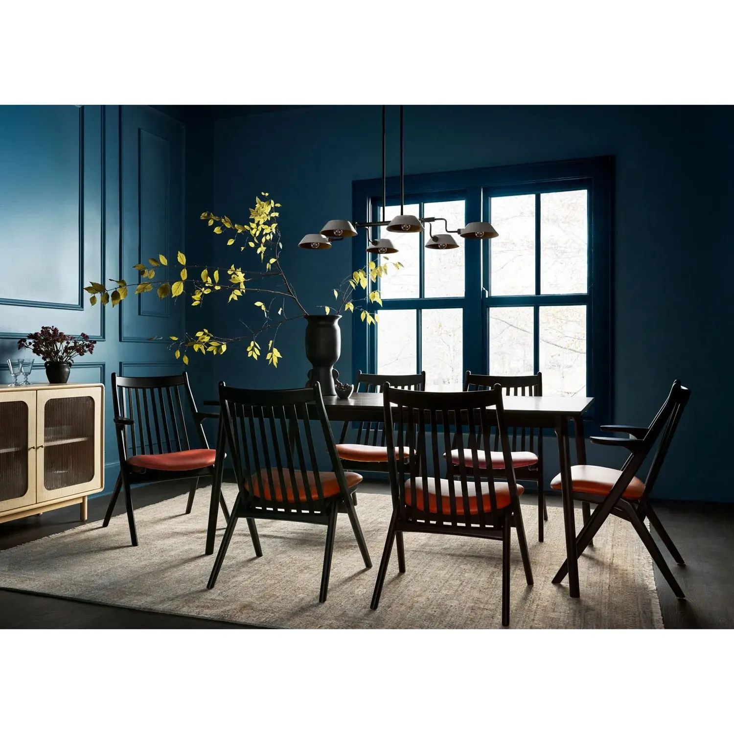 Merrin Hand Knotted Rug - Blue, Wool