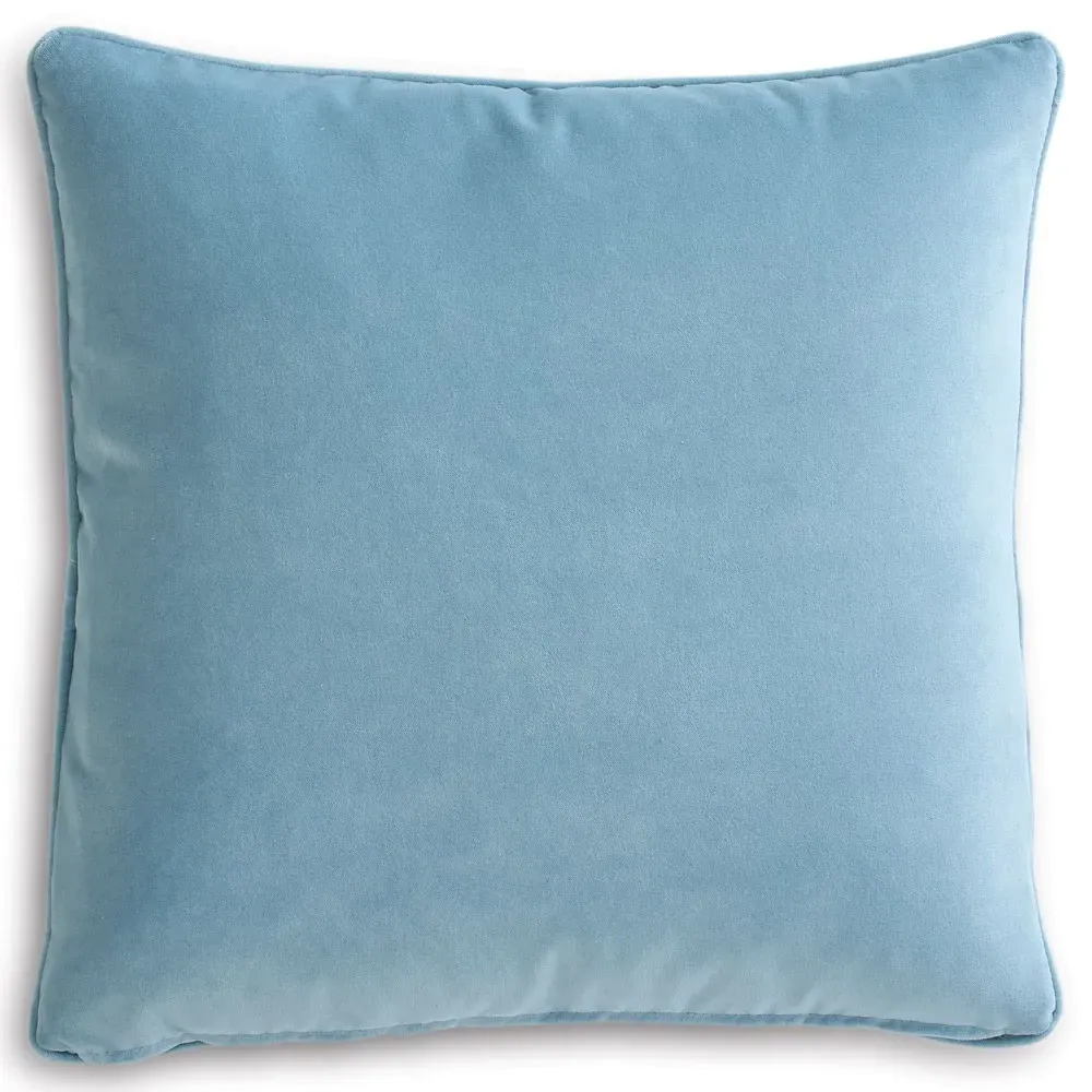 Merritt Embroidered Throw Pillow - Blue