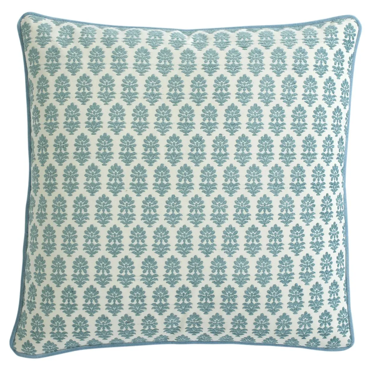 Merritt Embroidered Throw Pillow - Blue image