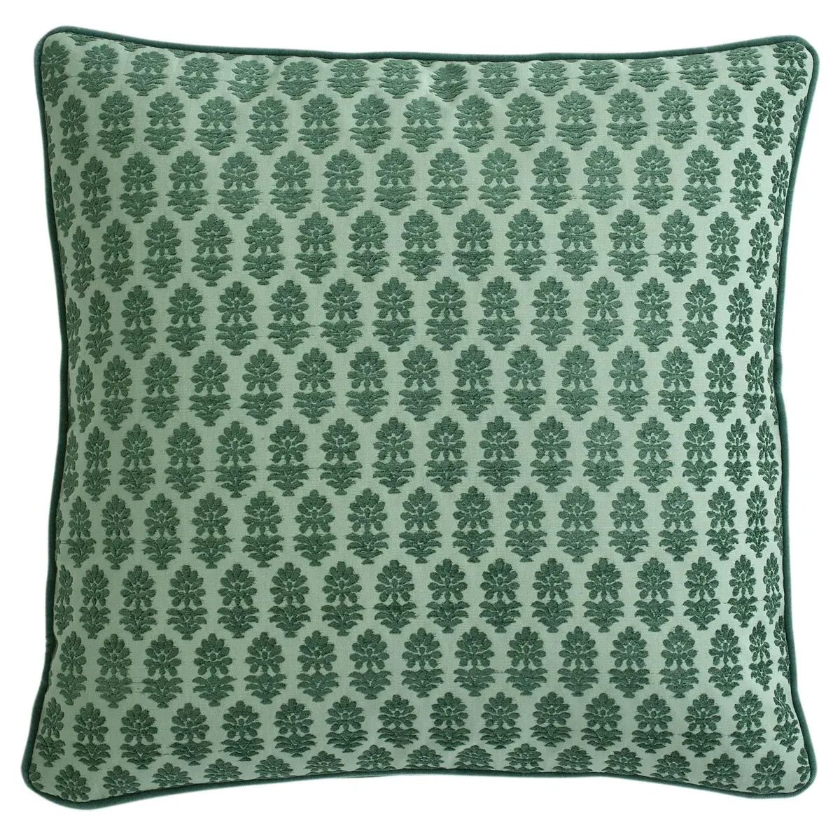 Merritt Embroidered Throw Pillow - Green