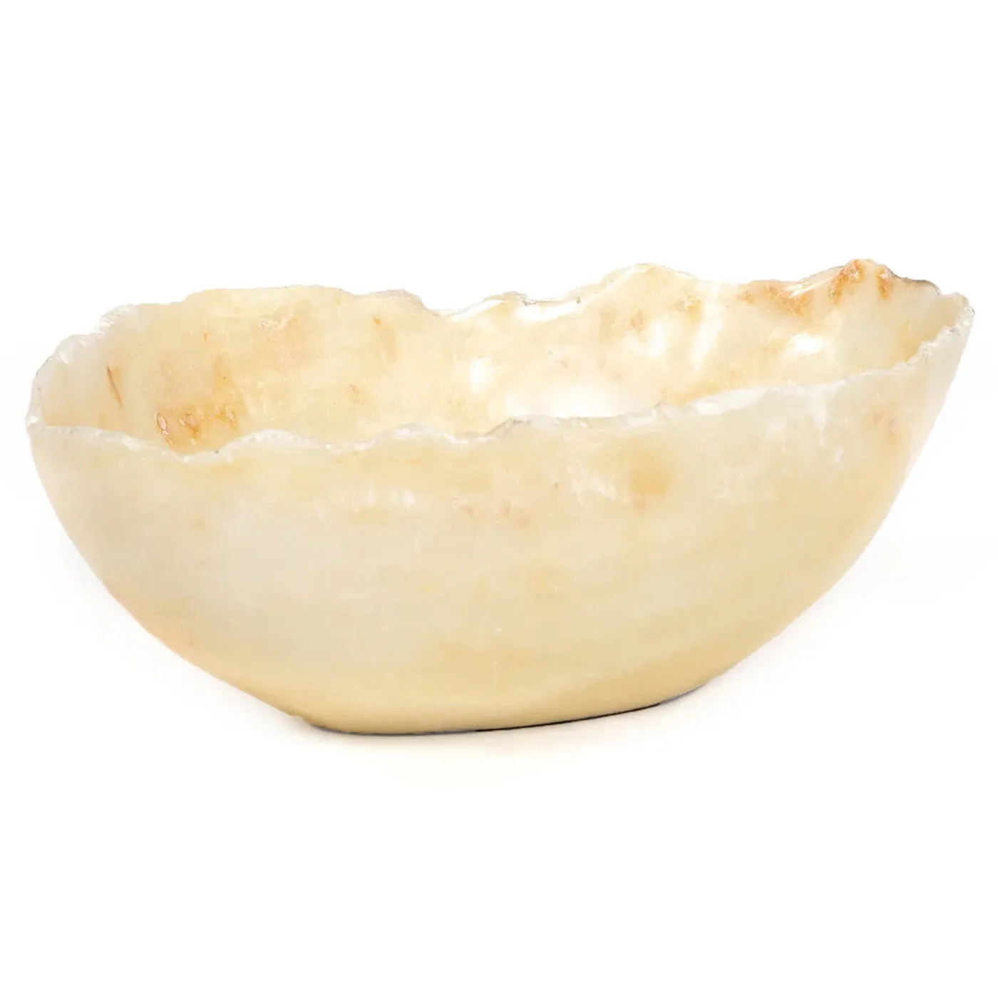 Meryll Oval Decorative Bowl - Beige, Onyx