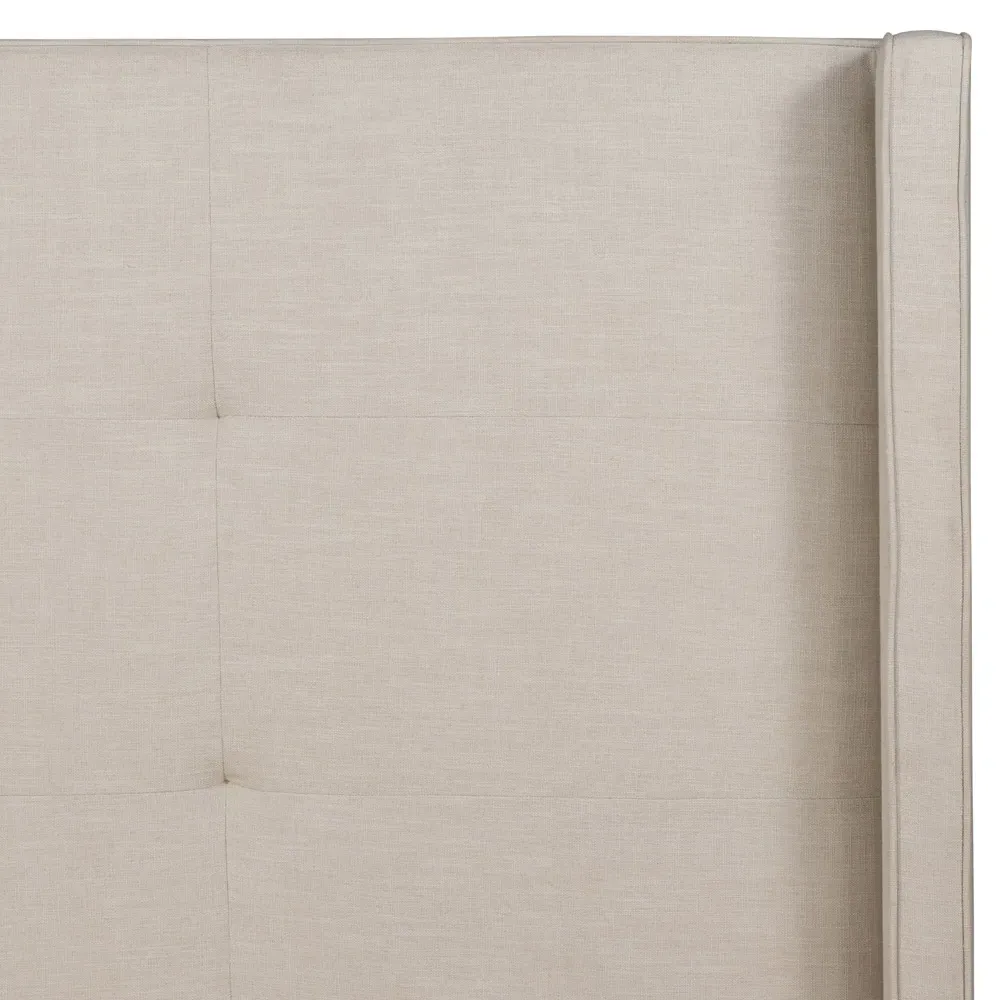 Meryll Queen Size Bed Frame - Beige, Parawood