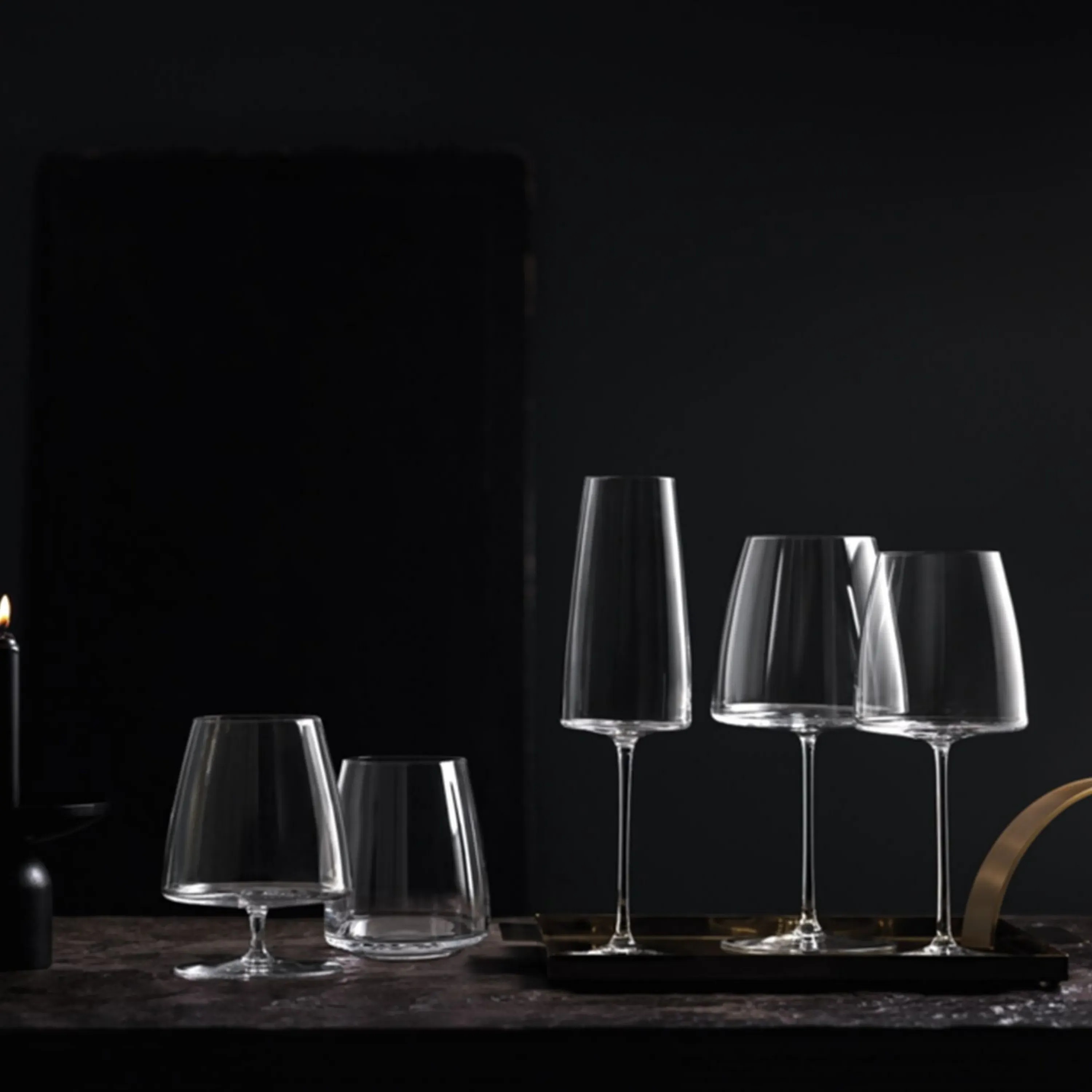 MetroChic Champagne Flute Set of 2 - Clear, Crystal Glass