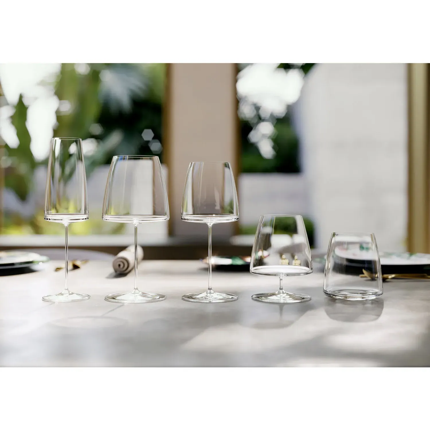 MetroChic Double Old Fashioned Glass Set of 2 - Clear