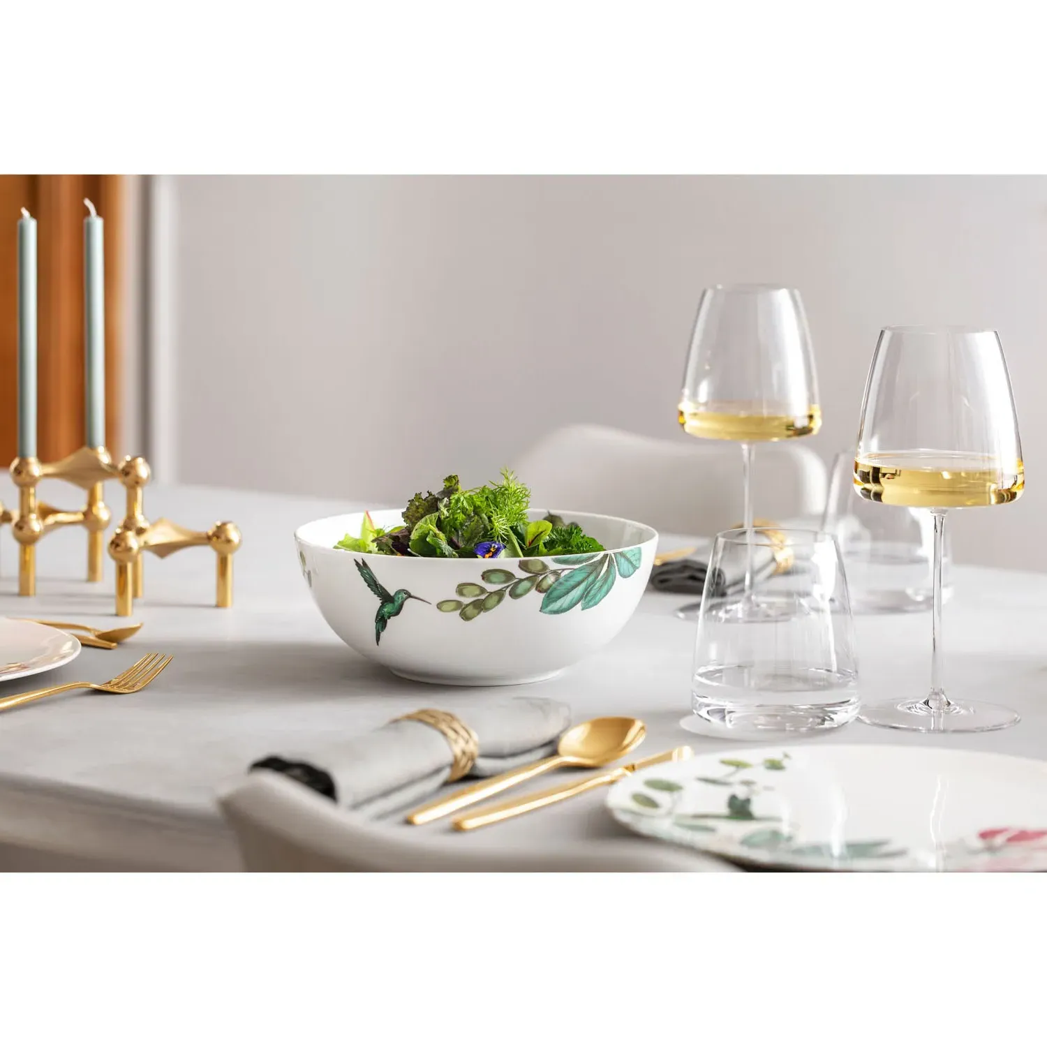 MetroChic White Wine Glass Set of 2 - Clear, Crystal Glass