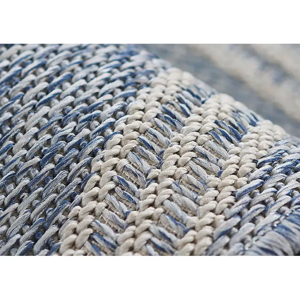 Mia Diamond Patterned Indoor Outdoor Rug - Blue, Polypropylene