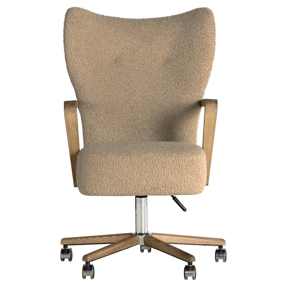 Miah Sheepskin Office Chair - Beige image
