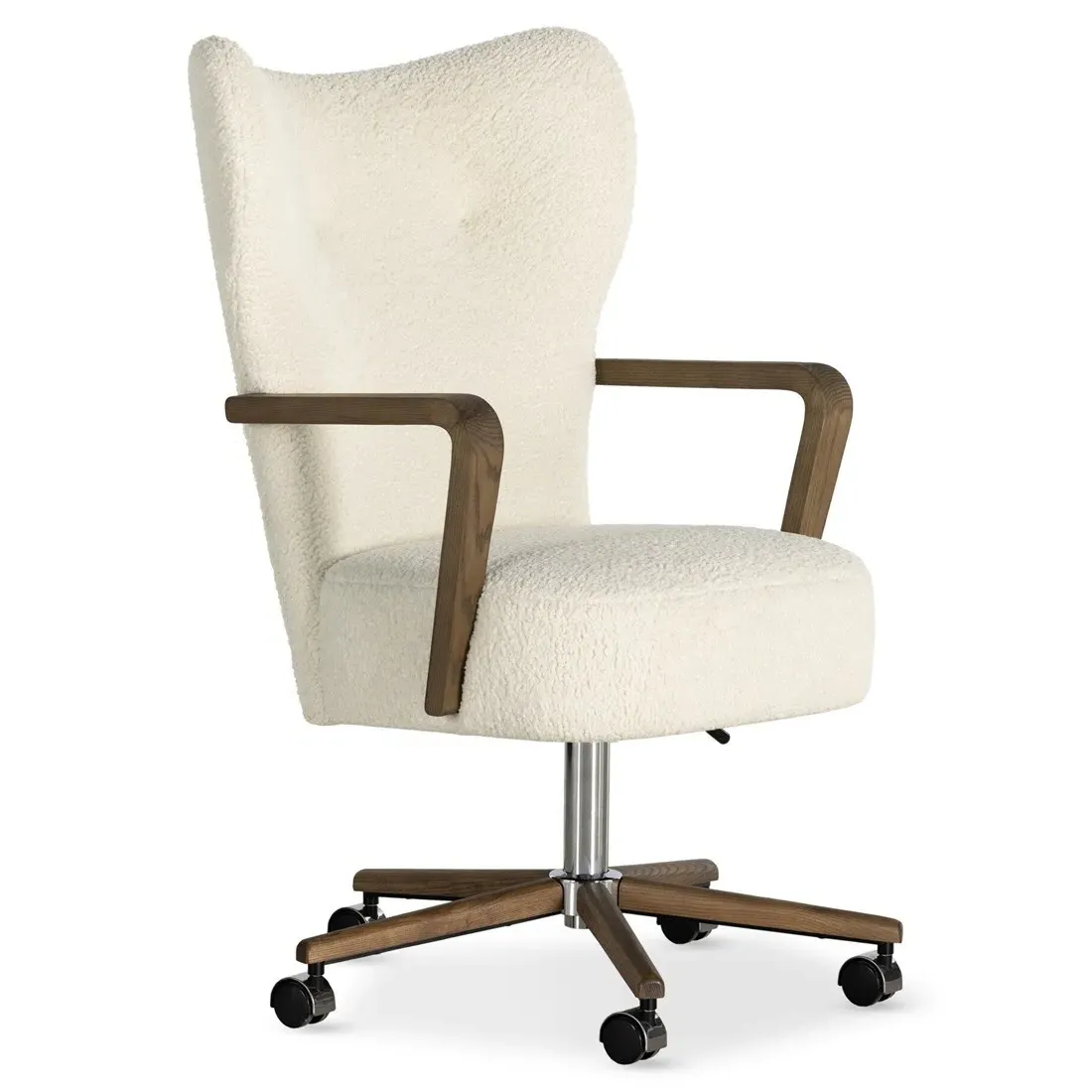 Miah Sheepskin Office Chair - Cream