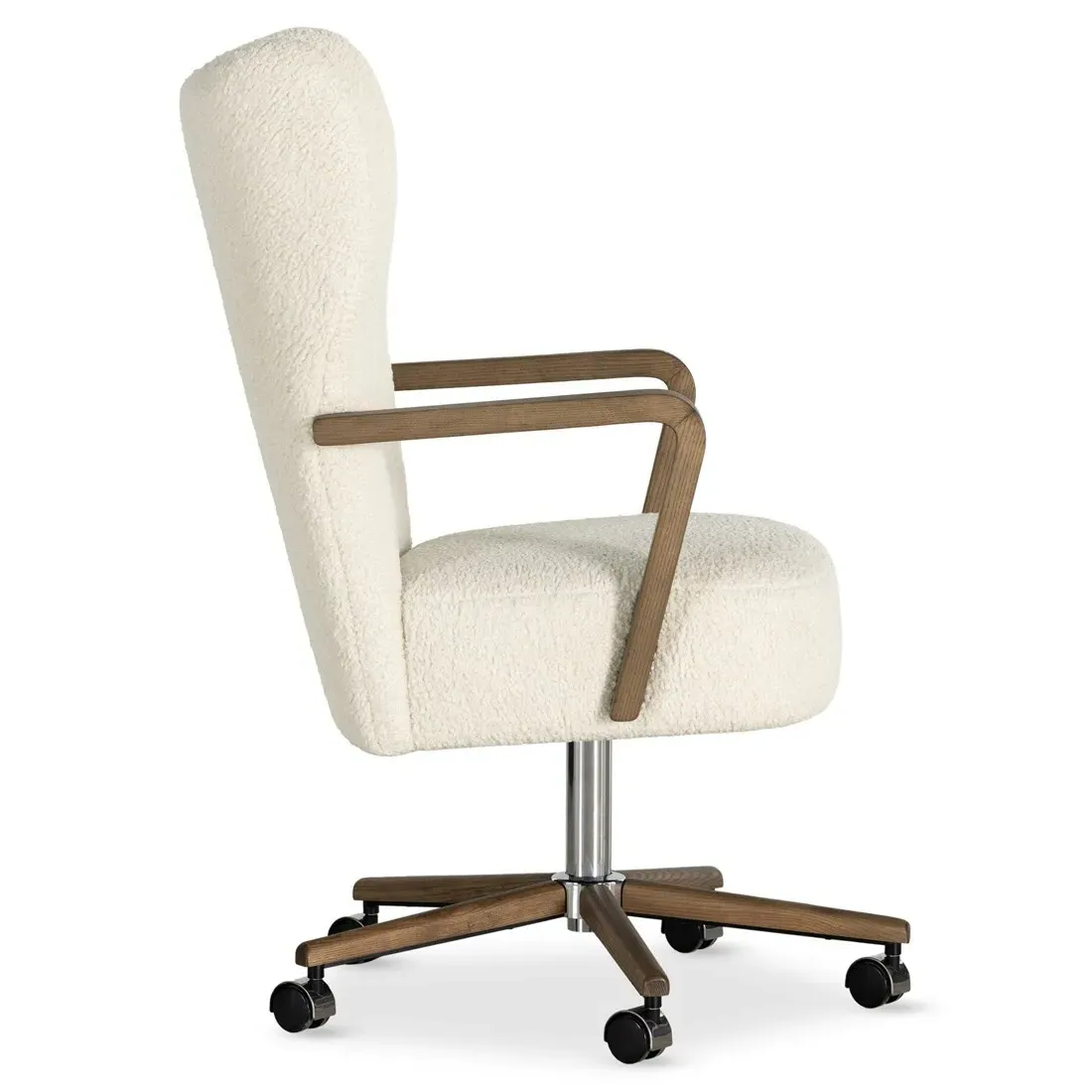 Miah Sheepskin Office Chair - Cream