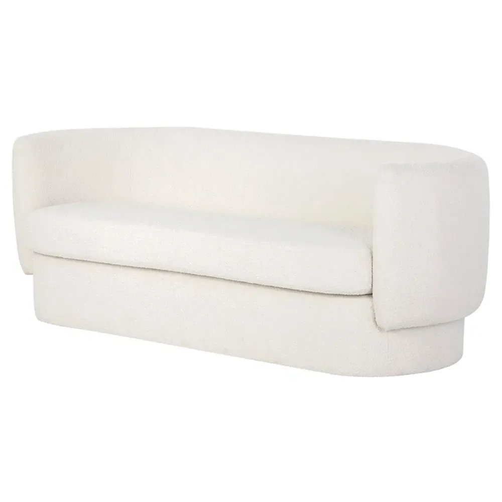 Miata Curved Sofa - White
