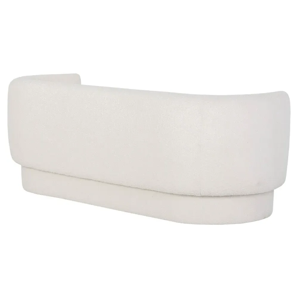 Miata Curved Sofa - White