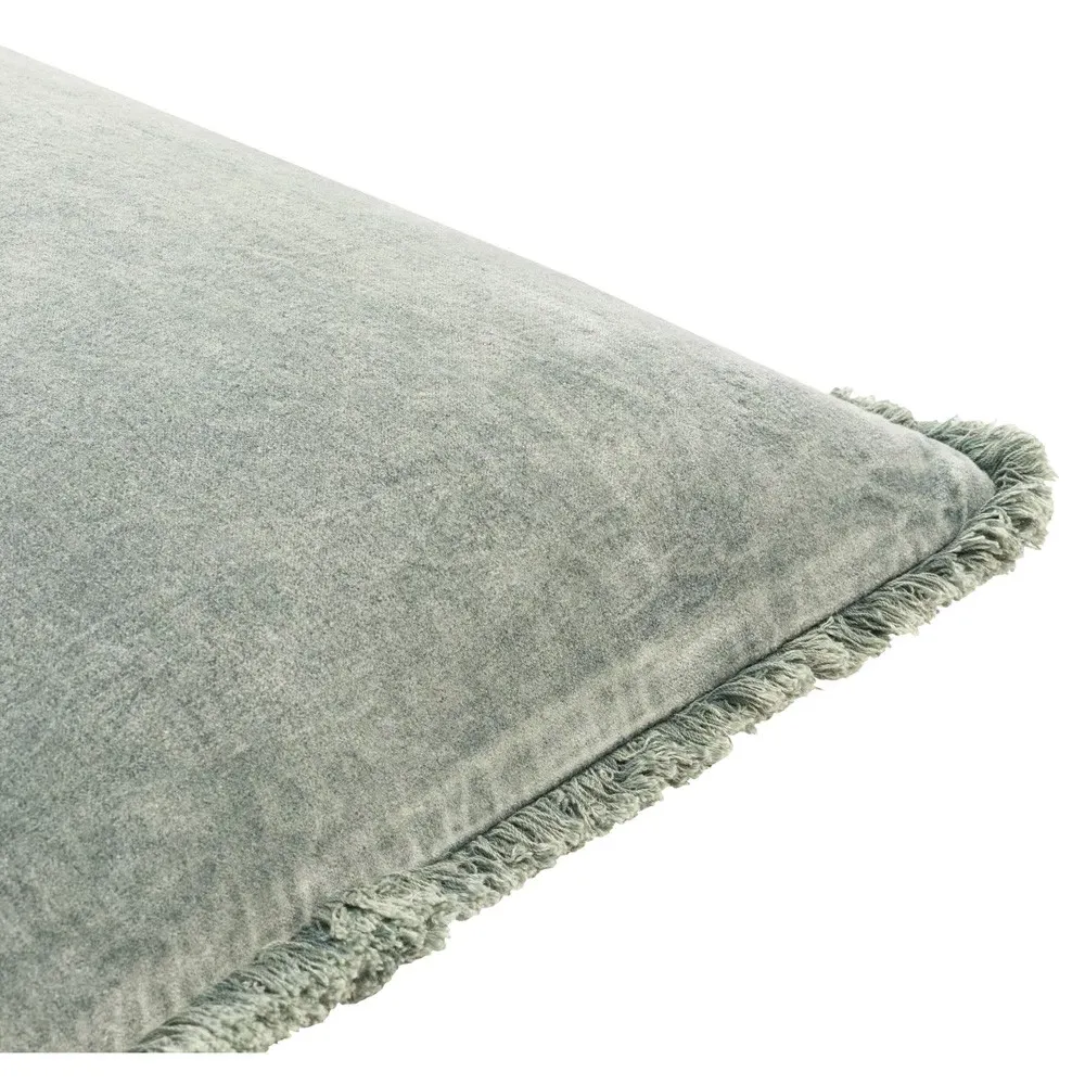 Micah 20x20 Throw Pillow - Sage, Velvet