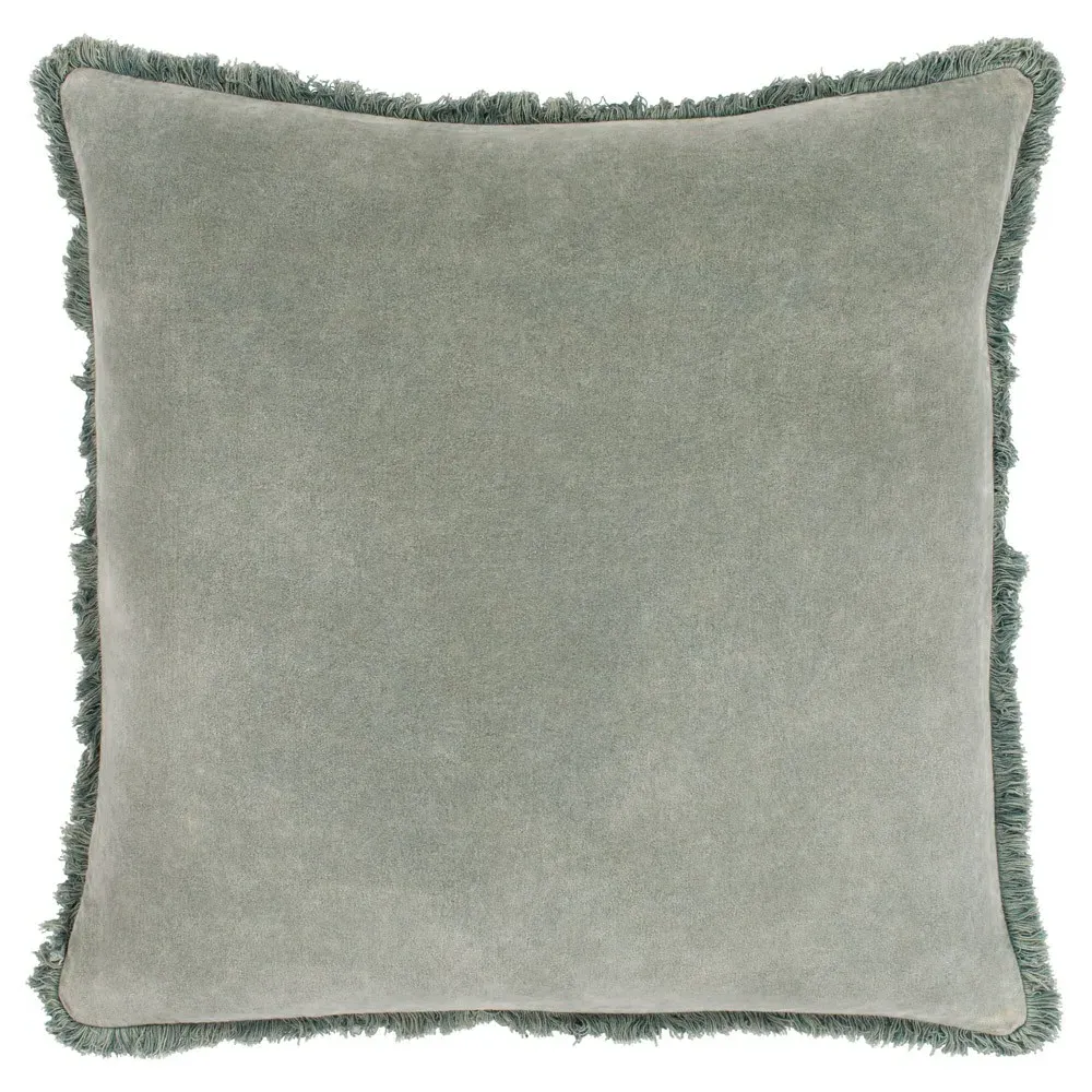 Micah 20x20 Throw Pillow - Sage, Velvet