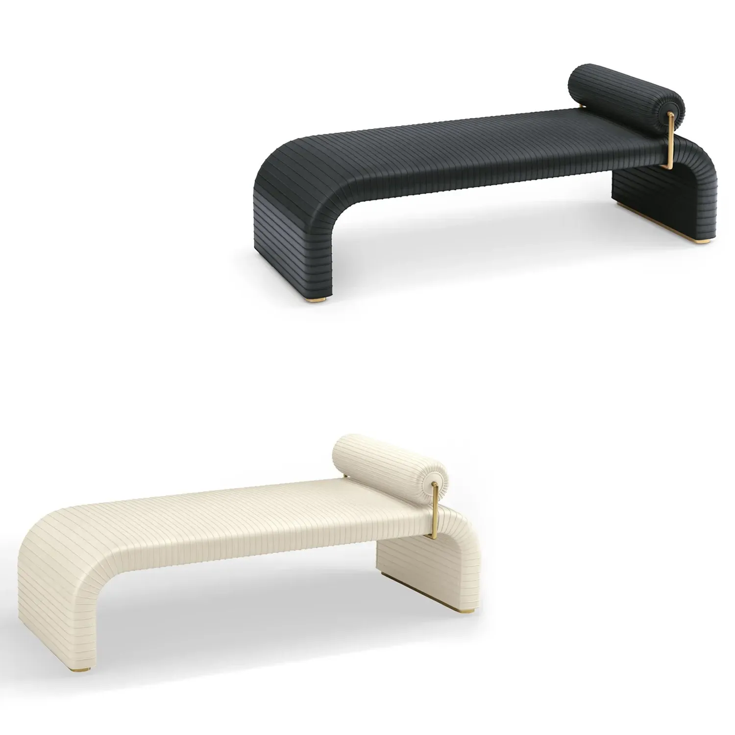 Micah Upholstered Daybed - Black, Leather