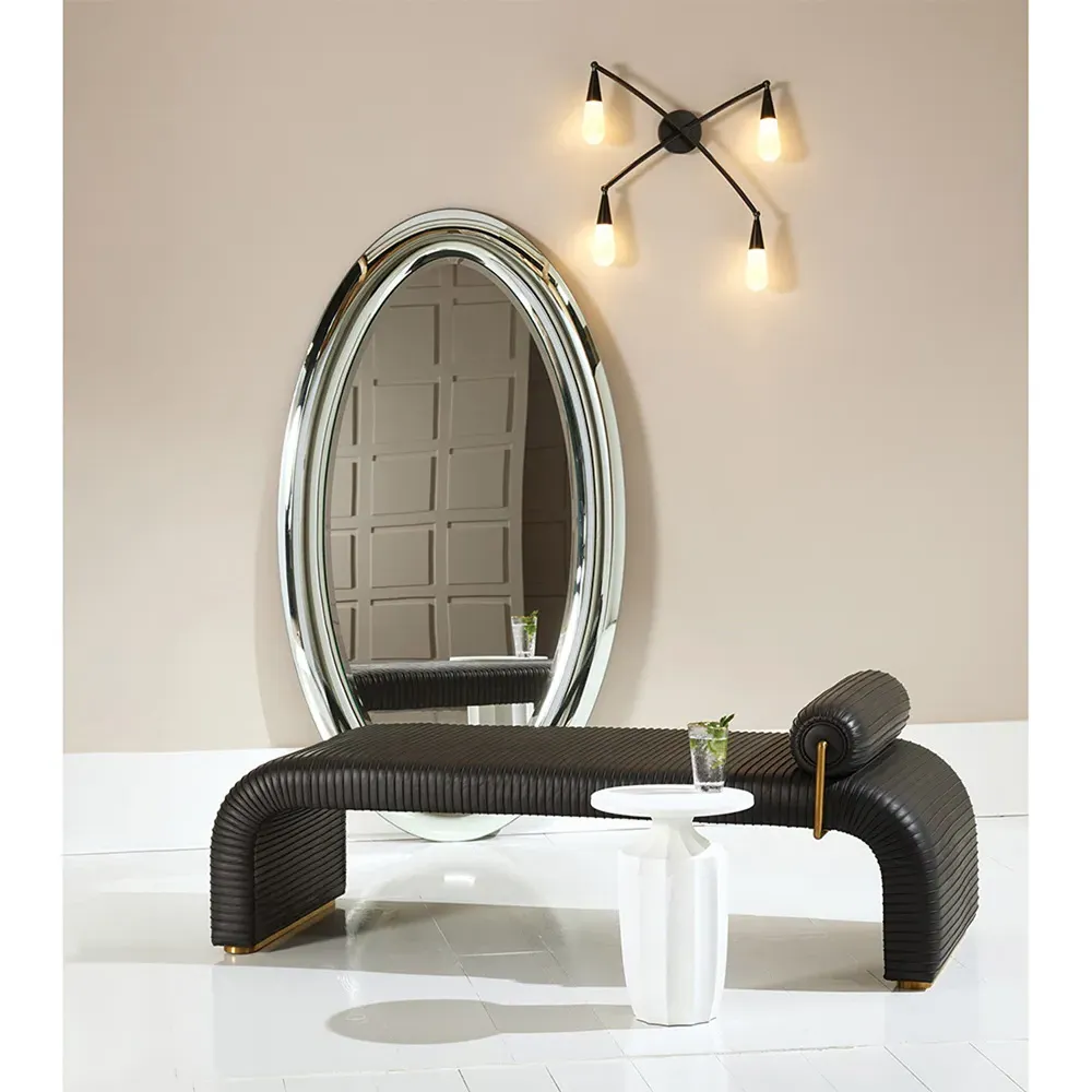 Micah Upholstered Daybed - Black, Leather