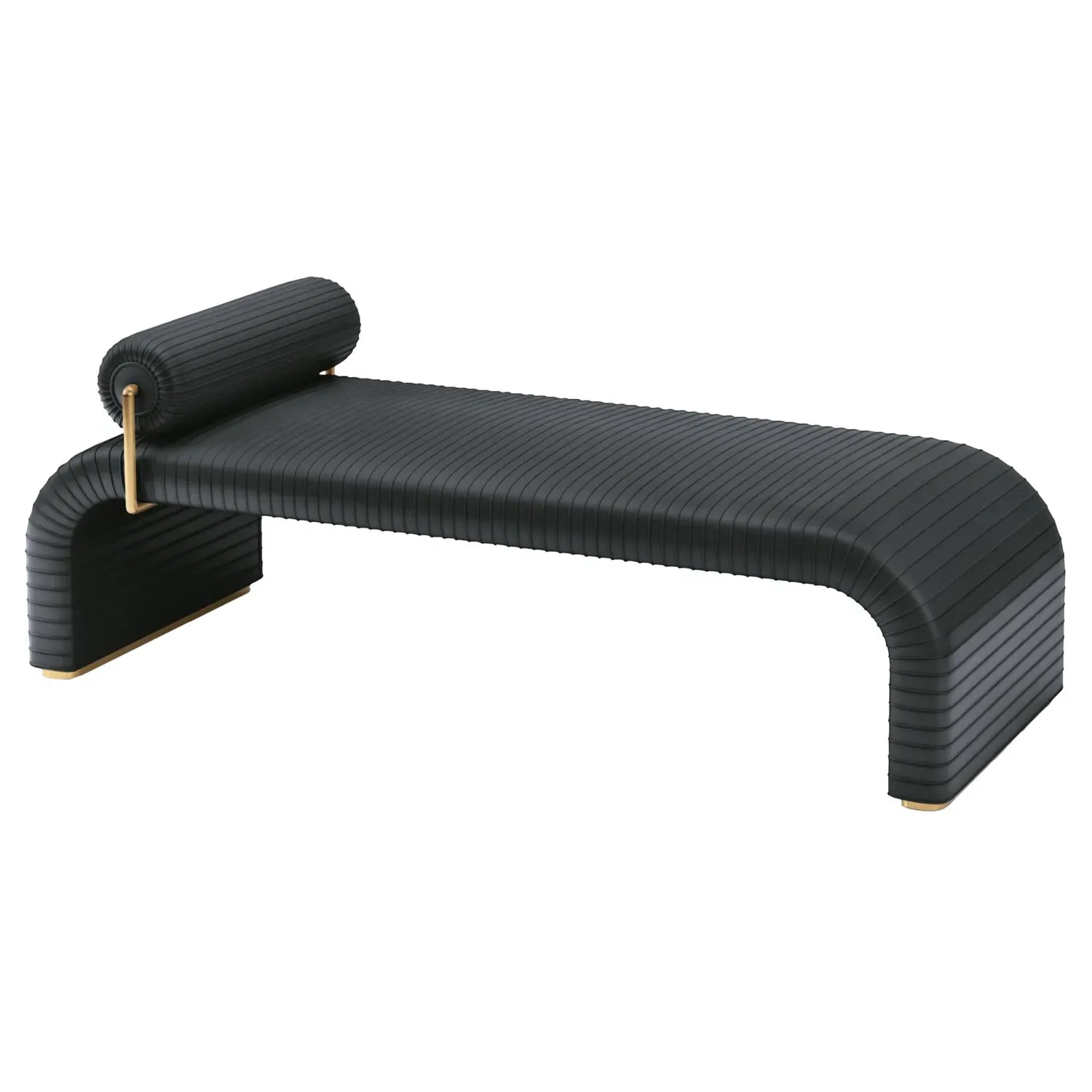 Micah Upholstered Daybed - Black, Leather