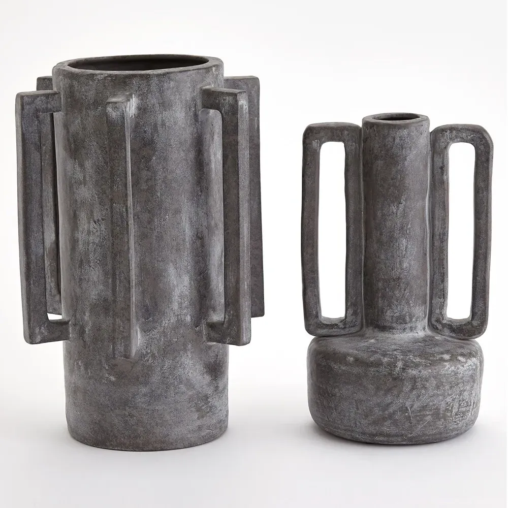 Michael Ceramic Table Vase - Dark Grey