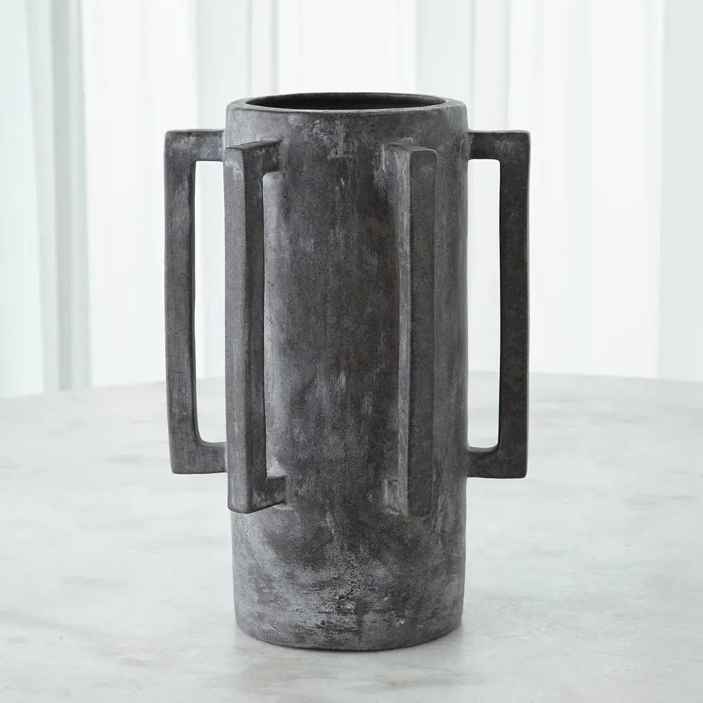 Michael Ceramic Table Vase - Dark Grey