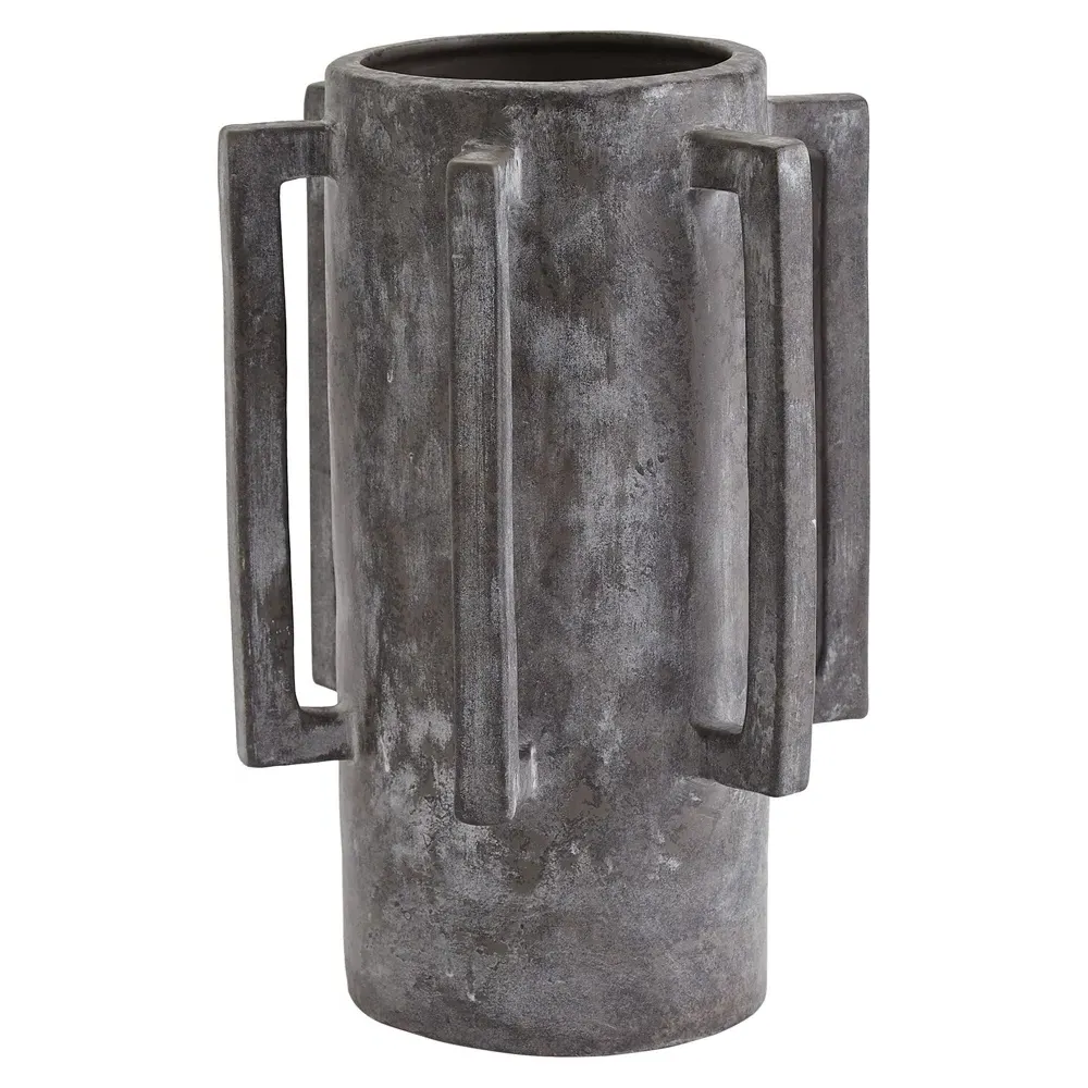 Michael Ceramic Table Vase - Dark Grey