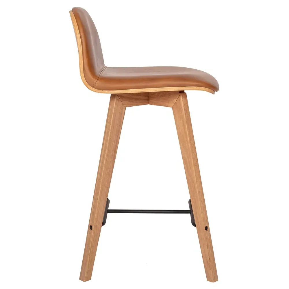 Michael Counter Stool - Brown, Oak