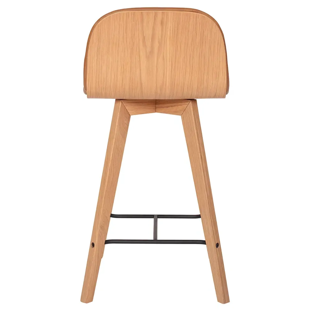 Michael Counter Stool - Brown, Oak