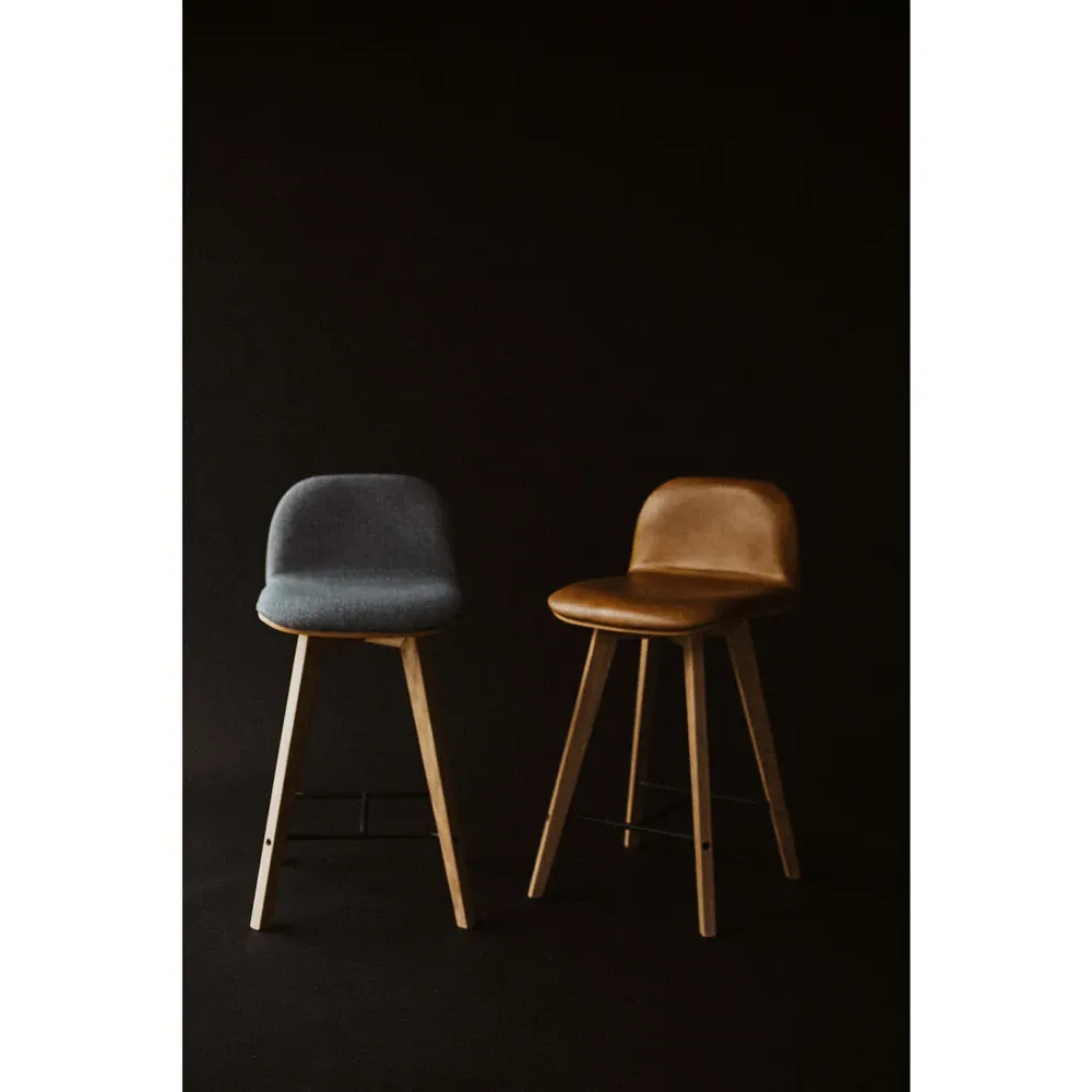 Michael Counter Stool - Brown, Oak
