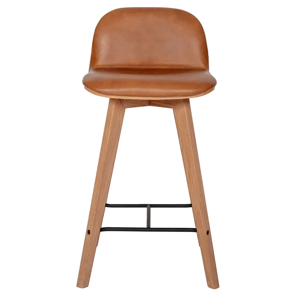 Michael Counter Stool - Brown, Oak