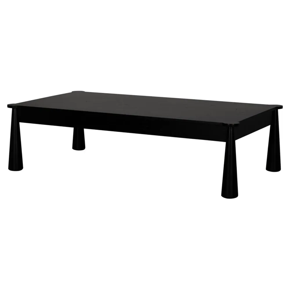 Michelle Rectangular Coffee Table - Black, Oak image