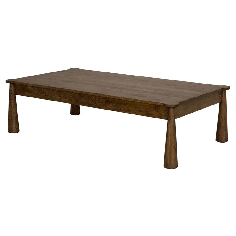 Michelle Rectangular Coffee Table - Dark Brown, Oak