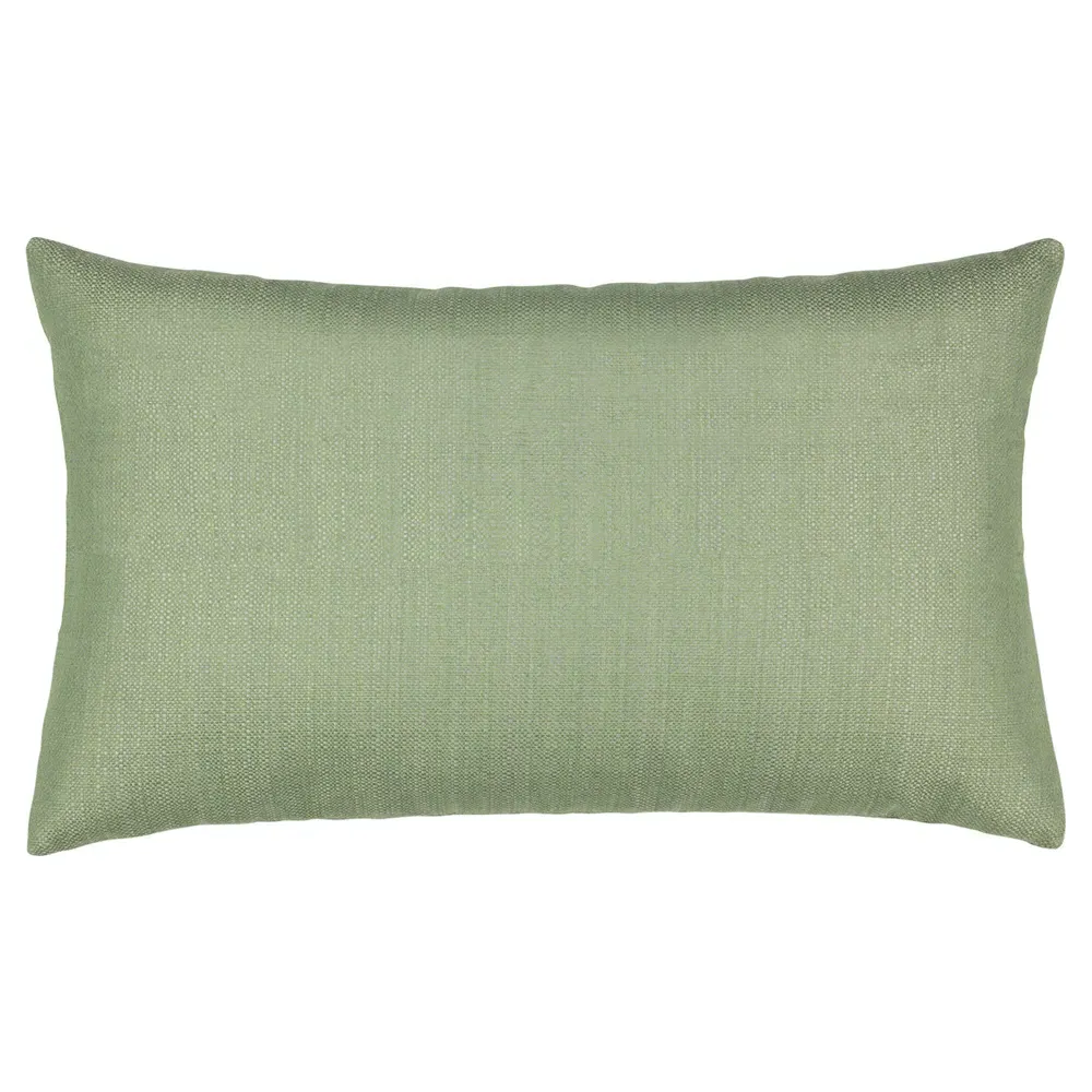 Micro Fringe Coastal Lumbar Pillow - Green
