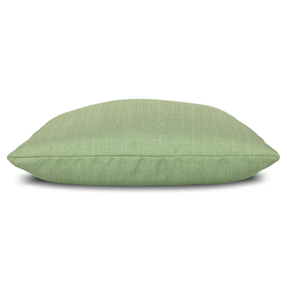 Micro Fringe Coastal Lumbar Pillow - Green
