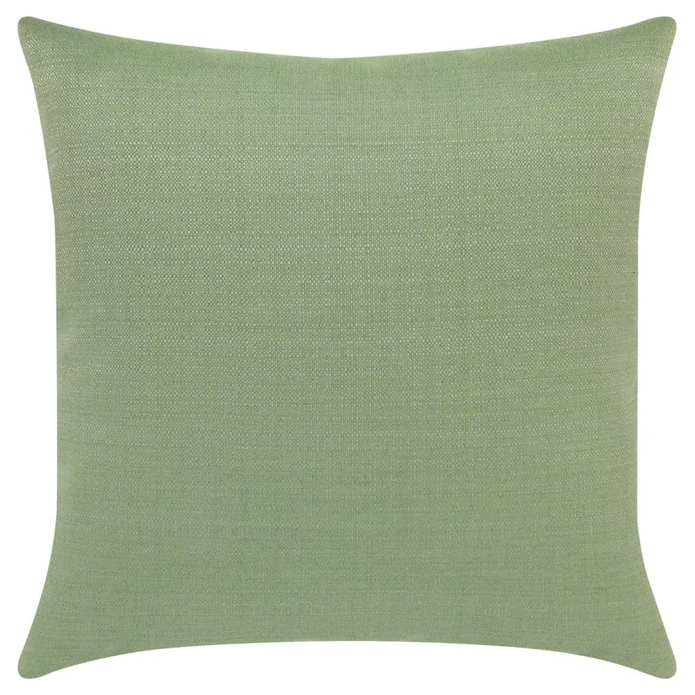 Micro Fringe Coastal Square Throw Pillow - Green