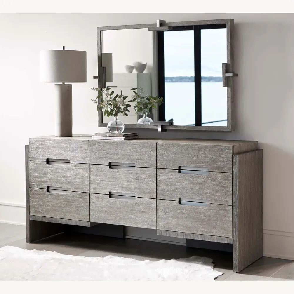 Miguel Dresser with Soft-Closing Drawers - Brown, Acacia Wood