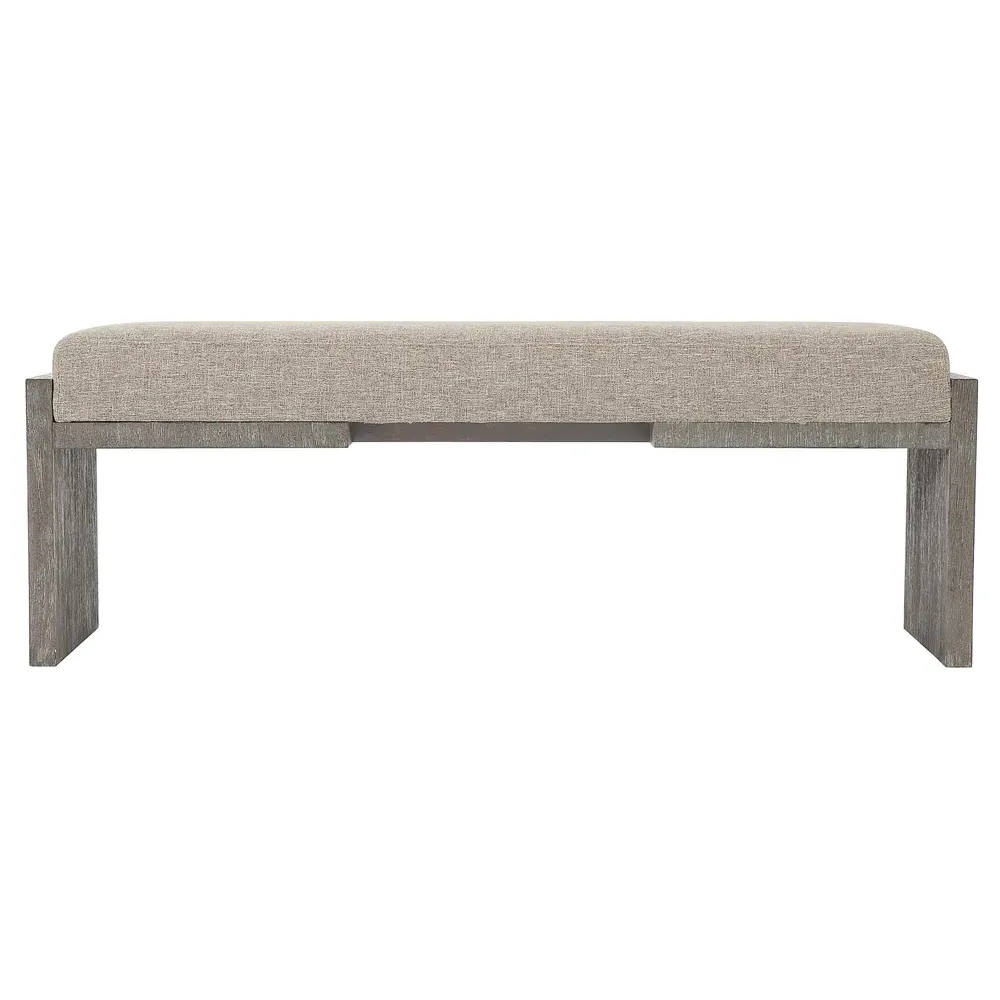 Miguel Upholstered Bench - Beige, Wood