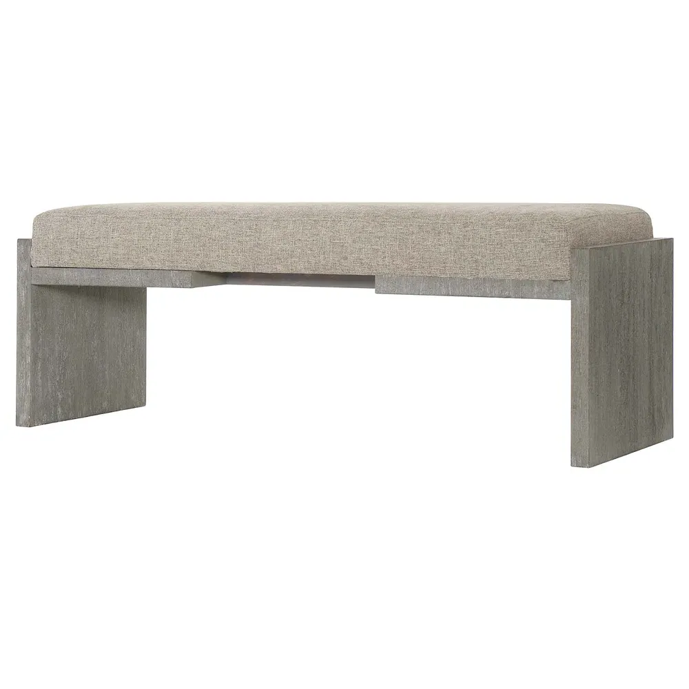Miguel Upholstered Bench - Beige, Wood