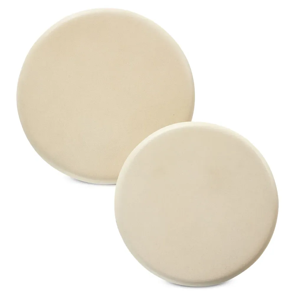 Mika Industrial Bazaar Pedestal Accent Tables Set - Beige, Concrete