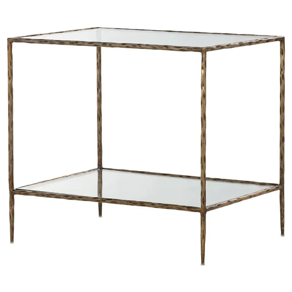 Mikayla Nightstand - Antique Brass, Iron