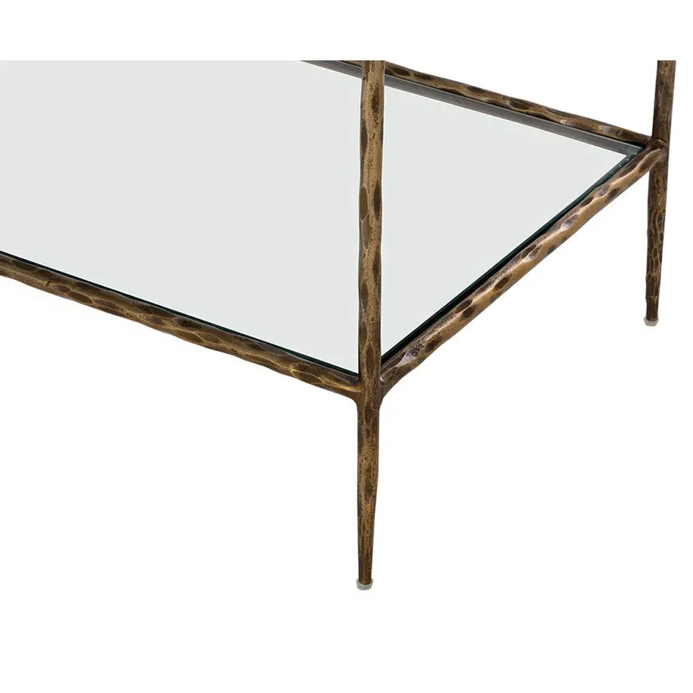 Mikayla Nightstand - Antique Brass, Iron