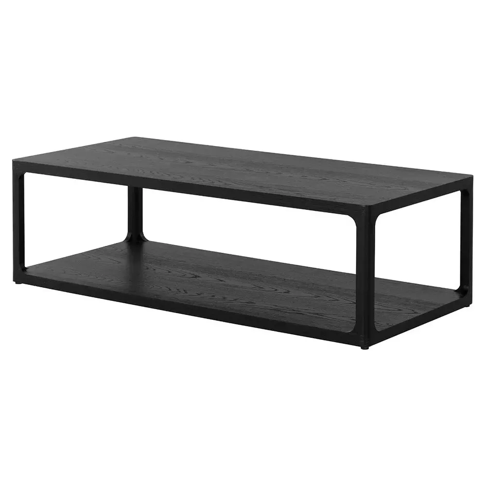 Miku Rectangular Coffee Table - Black, Oak