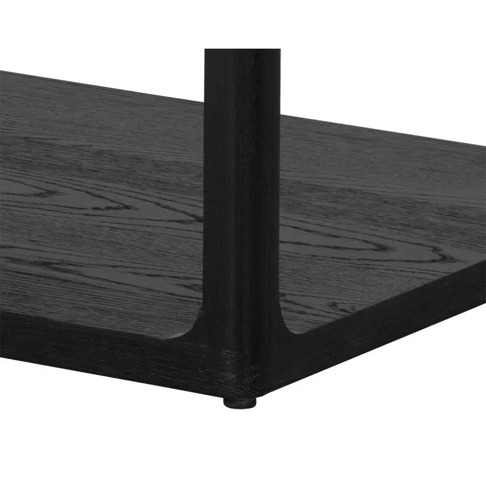 Miku Rectangular Coffee Table - Black, Oak