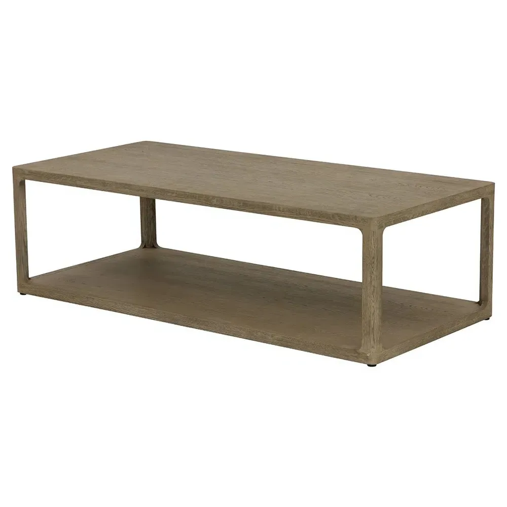 Miku Rectangular Coffee Table - Grey, Oak