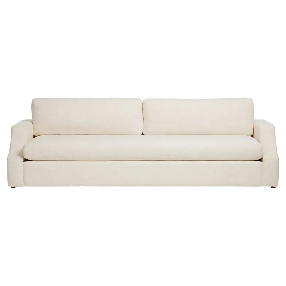 Mila 3-Seater Sofa - Cream, Performance Fabric image