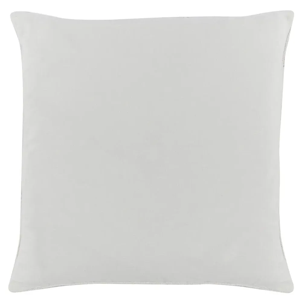 Mila Embroidered Throw Pillow - Natural, Cotton