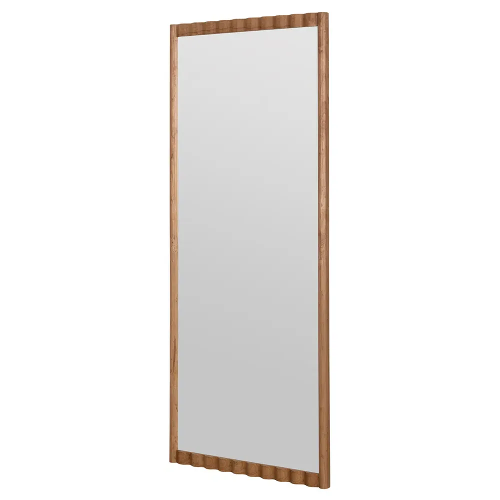 Milani Full Length Floor Mirror - Brown, Wood