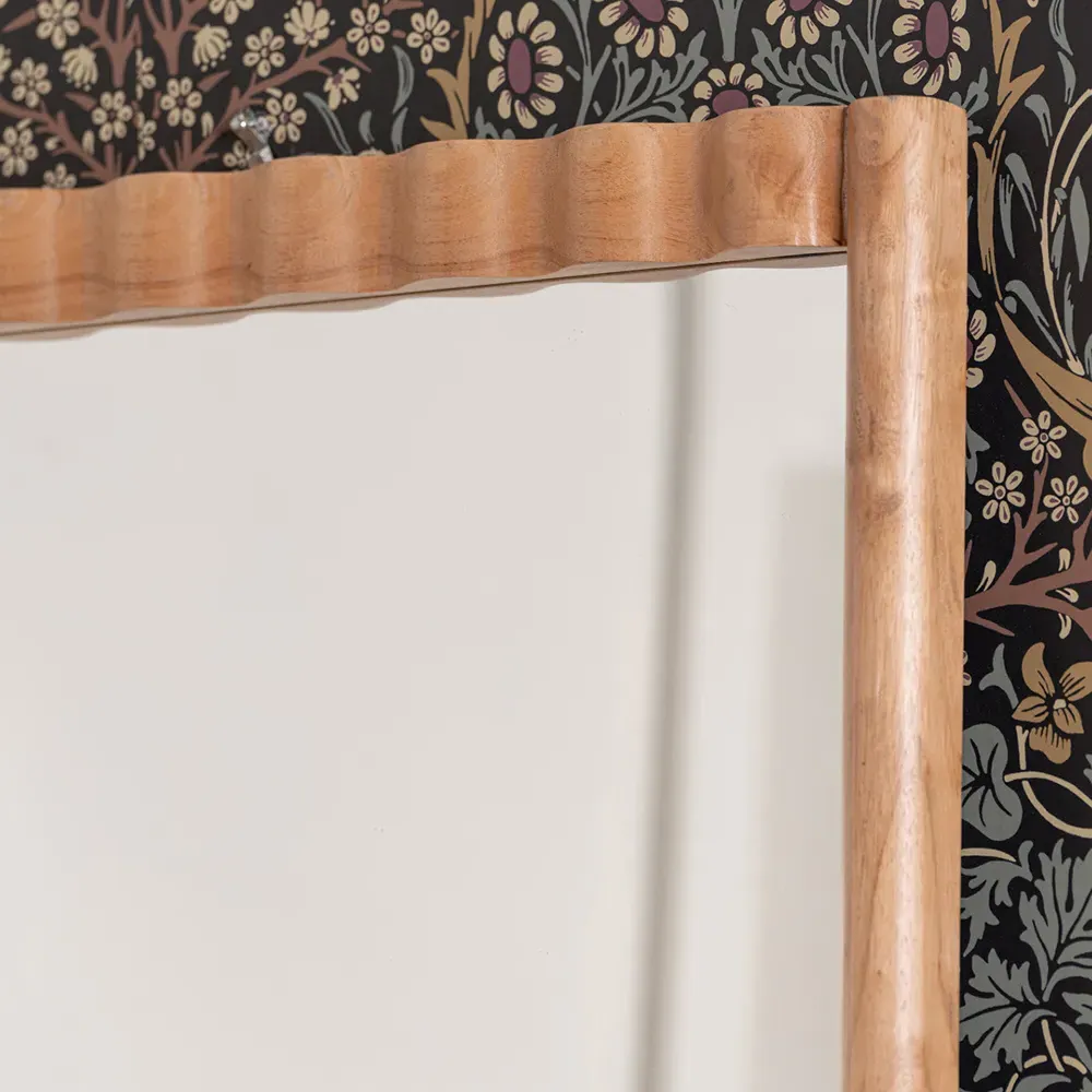 Milani Full Length Floor Mirror - Brown, Wood