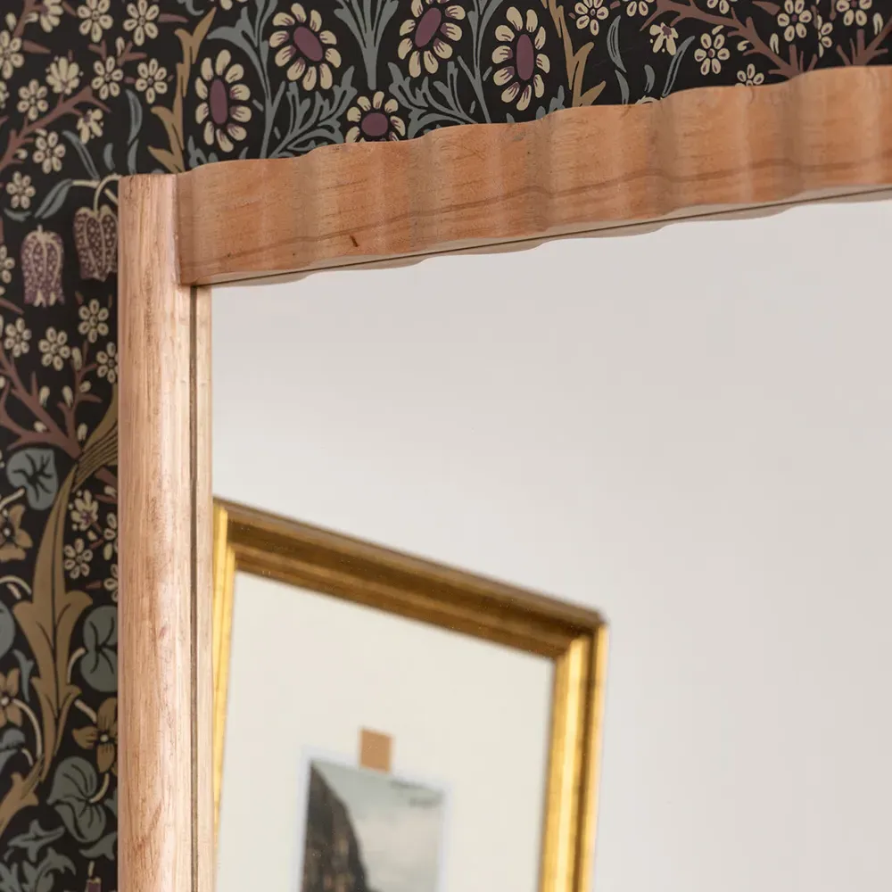 Milani Full Length Floor Mirror - Brown, Wood